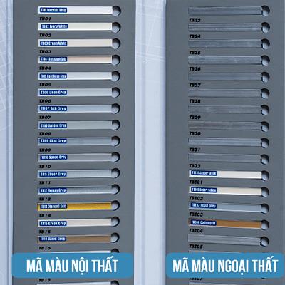 Thẻ màu keo Tebond Epoxy